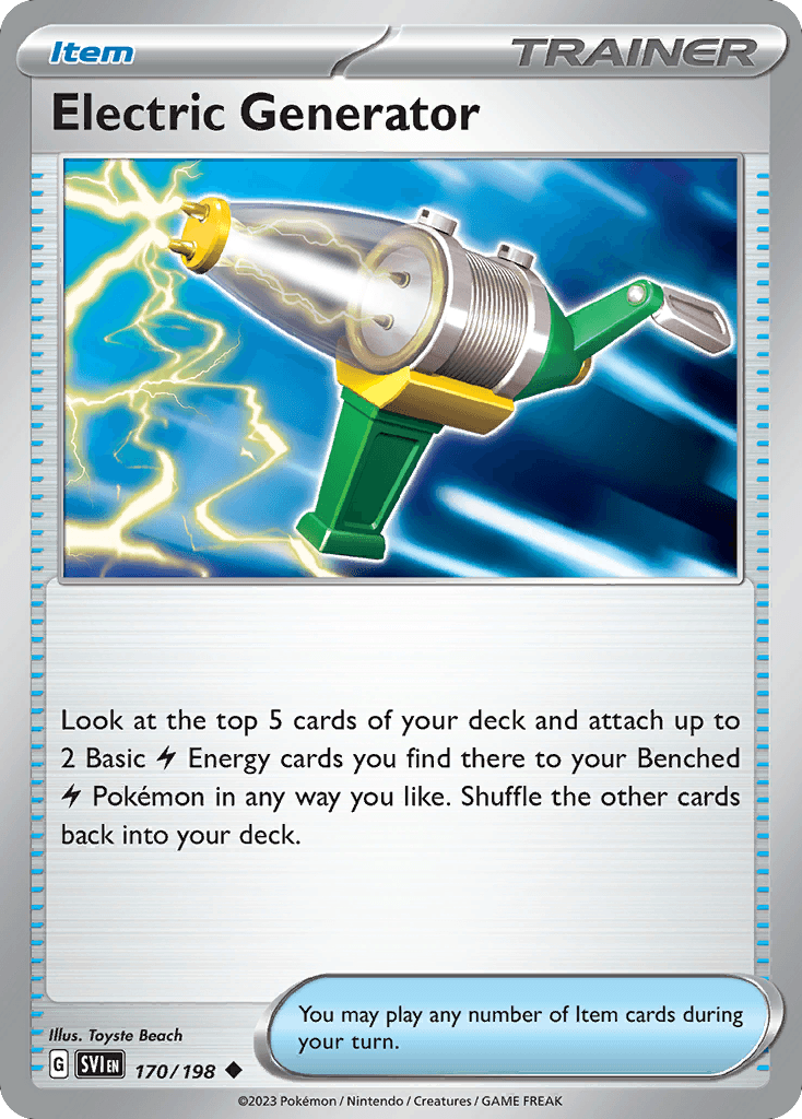 Electric Generator — Prize Pack Series Cards Pokémon TCG card by Toyste Beach