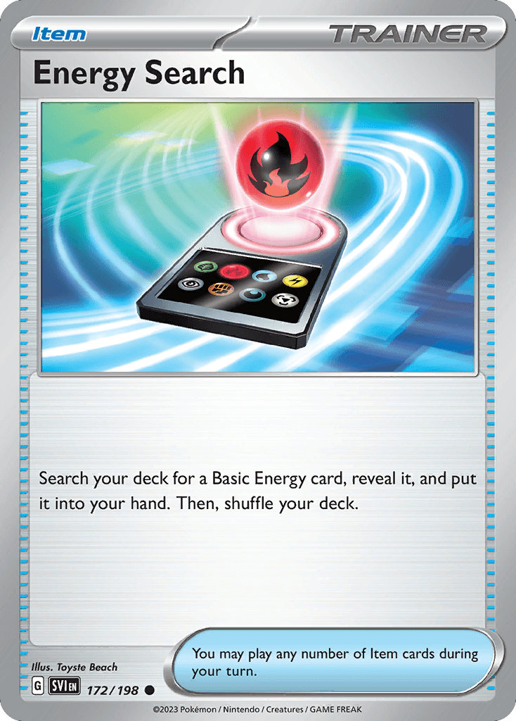 Energy Search — SV01: Scarlet & Violet Base Set Pokémon TCG card by Toyste Beach