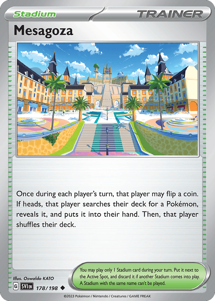 Mesagoza - 178/198 — SV01: Scarlet & Violet Base Set Pokémon TCG card by Oswaldo KATO
