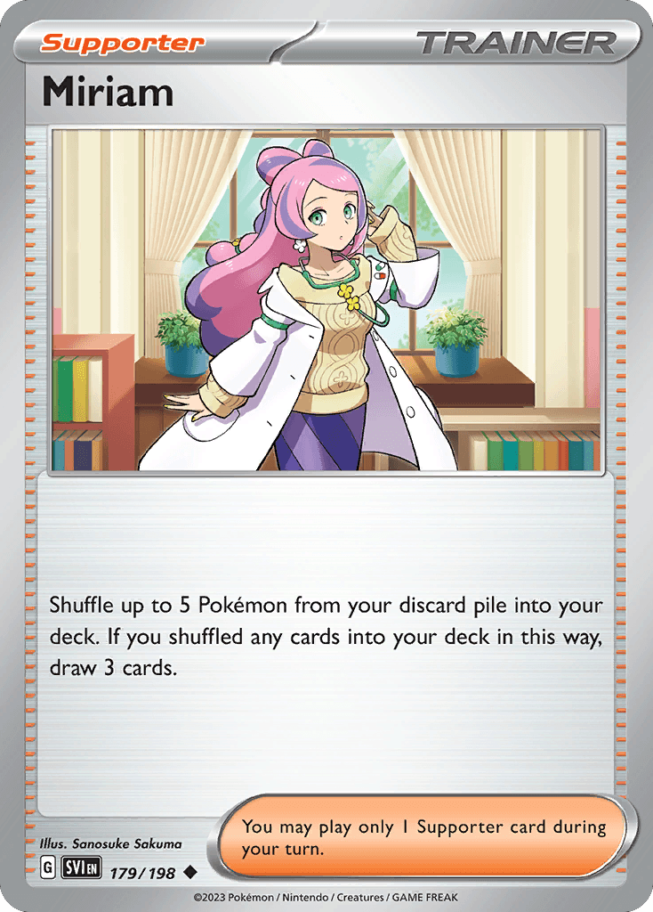 Miriam — Prize Pack Series Cards Pokémon TCG card by Sanosuke Sakuma