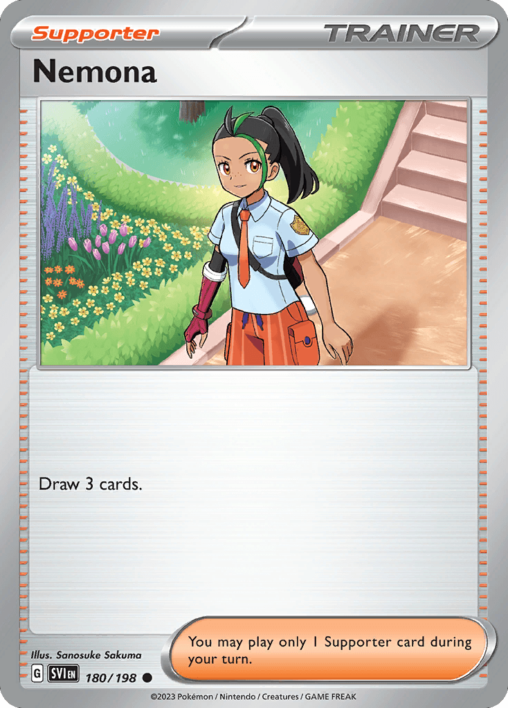 Nemona — SV01: Scarlet & Violet Base Set Pokémon TCG card by Sanosuke Sakuma