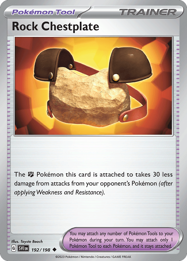 Rock Chestplate — SV01: Scarlet & Violet Base Set Pokémon TCG card by Toyste Beach