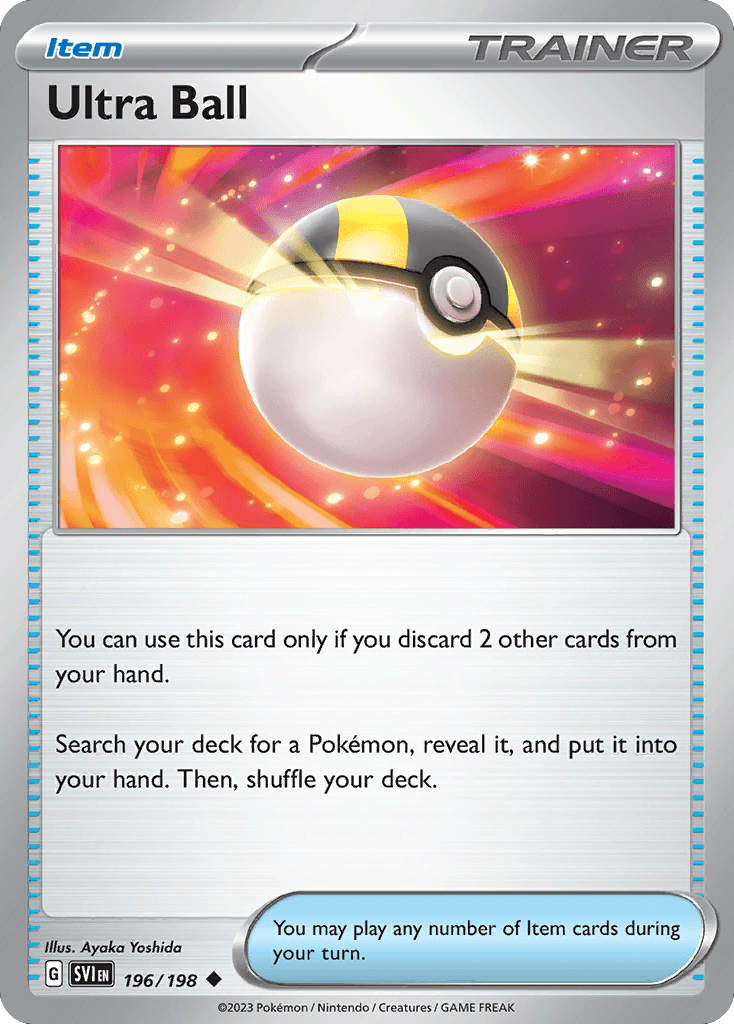 Ultra Ball - 196/198 — Prize Pack Series Cards Pokémon TCG card by Ayaka Yoshida