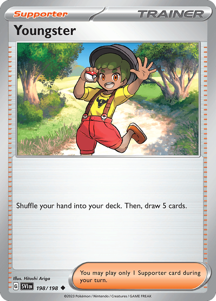Youngster — SV01: Scarlet & Violet Base Set Pokémon TCG card by Hitoshi Ariga
