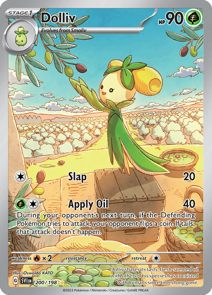 Dolliv - 200/198 — SV01: Scarlet & Violet Base Set Pokémon TCG card by Oswaldo KATO