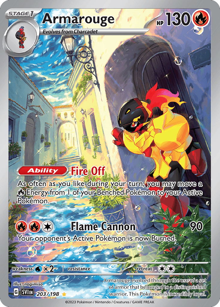 Armarouge - 203/198 — SV01: Scarlet & Violet Base Set Pokémon TCG card by nagimiso