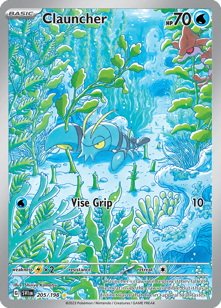 Clauncher - 205/198 — SV01: Scarlet & Violet Base Set Pokémon TCG card by Shinya Komatsu