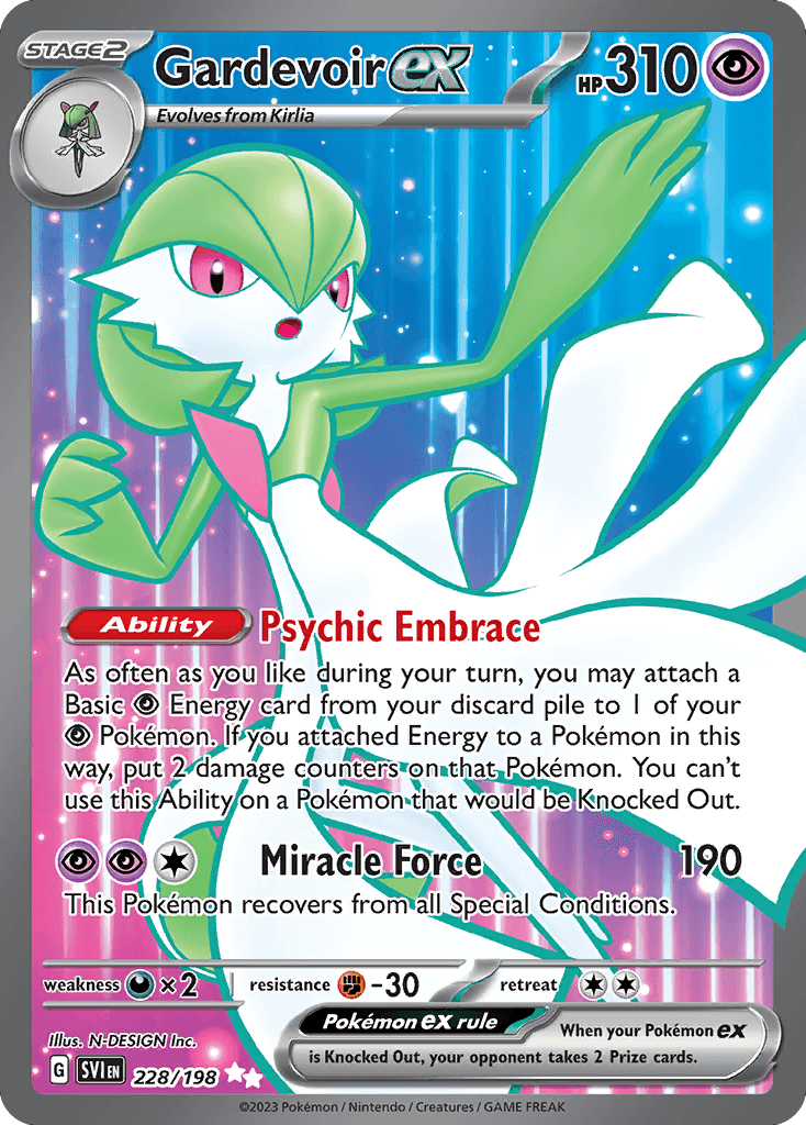 Gardevoir ex - 228/198 — SV01: Scarlet & Violet Base Set Pokémon TCG card by N-DESIGN Inc.