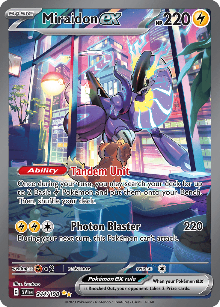 Miraidon ex - 244/198 — SV01: Scarlet & Violet Base Set Pokémon TCG card by kantaro