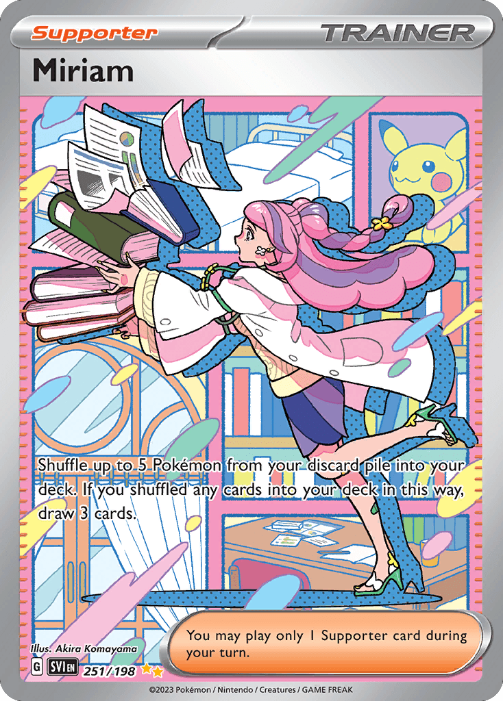 Miriam - 251/198 — SV01: Scarlet & Violet Base Set Pokémon TCG card by Akira Komayama
