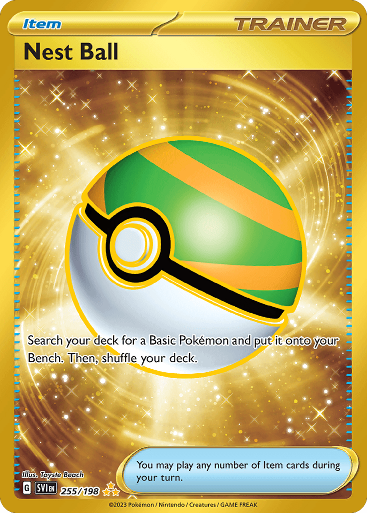 Nest Ball - 255/198 — SV01: Scarlet & Violet Base Set Pokémon TCG card by Toyste Beach