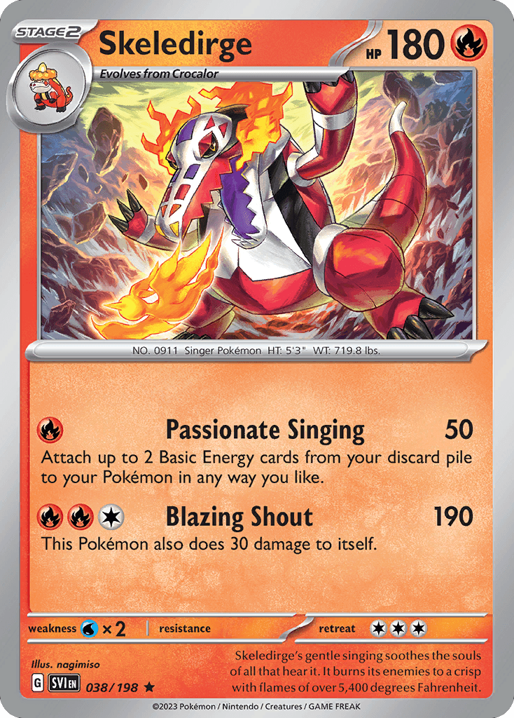 Skeledirge — Deck Exclusives Pokémon TCG card by nagimiso