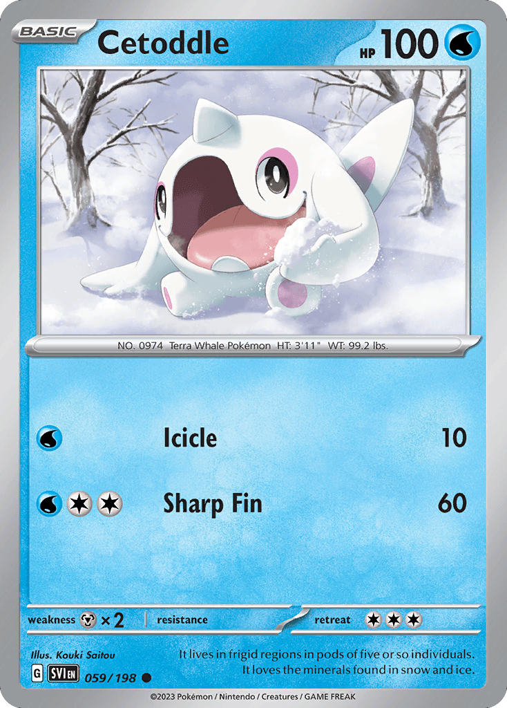 Cetoddle - 059/198 — SV01: Scarlet & Violet Base Set Pokémon TCG card by Kouki Saito