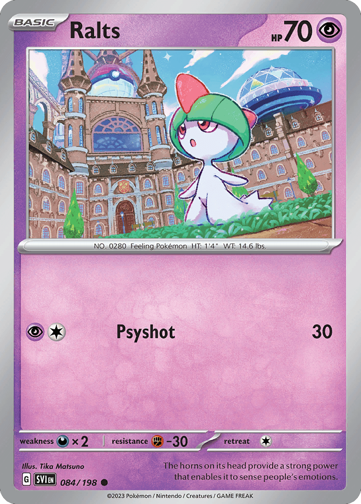 Ralts - 084/198 — SV01: Scarlet & Violet Base Set Pokémon TCG card by Tika Matsuno
