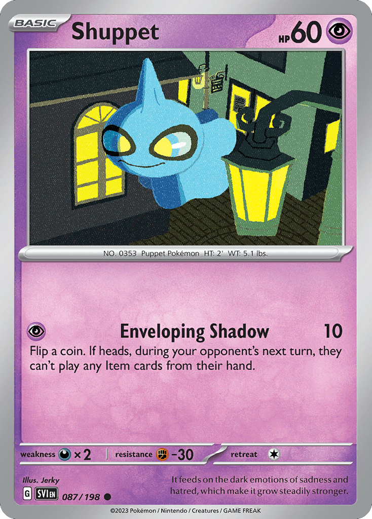 Shuppet — Trick or Trade BOOster Bundle 2023 Pokémon TCG card by Jerky