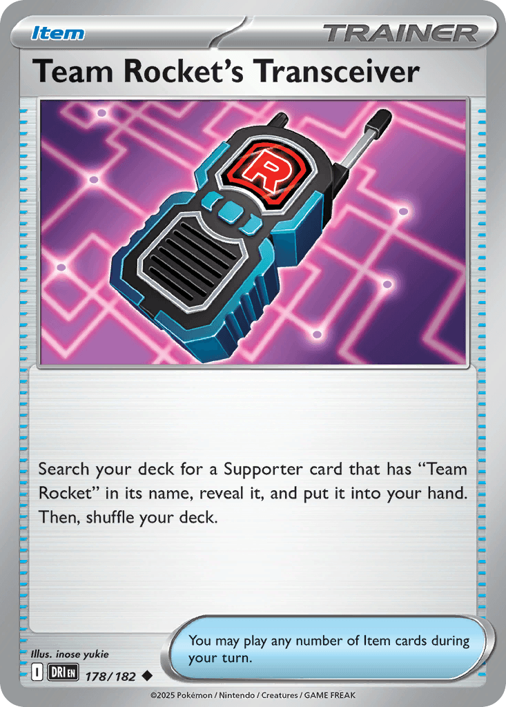 Team Rocket's Transceiver — Prize Pack Series Cards Pokémon TCG card by inose yukie