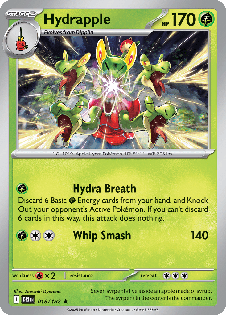 Hydrapple (Cosmos Holo) — Miscellaneous Cards & Products Pokémon TCG card by Anesaki Dynamic