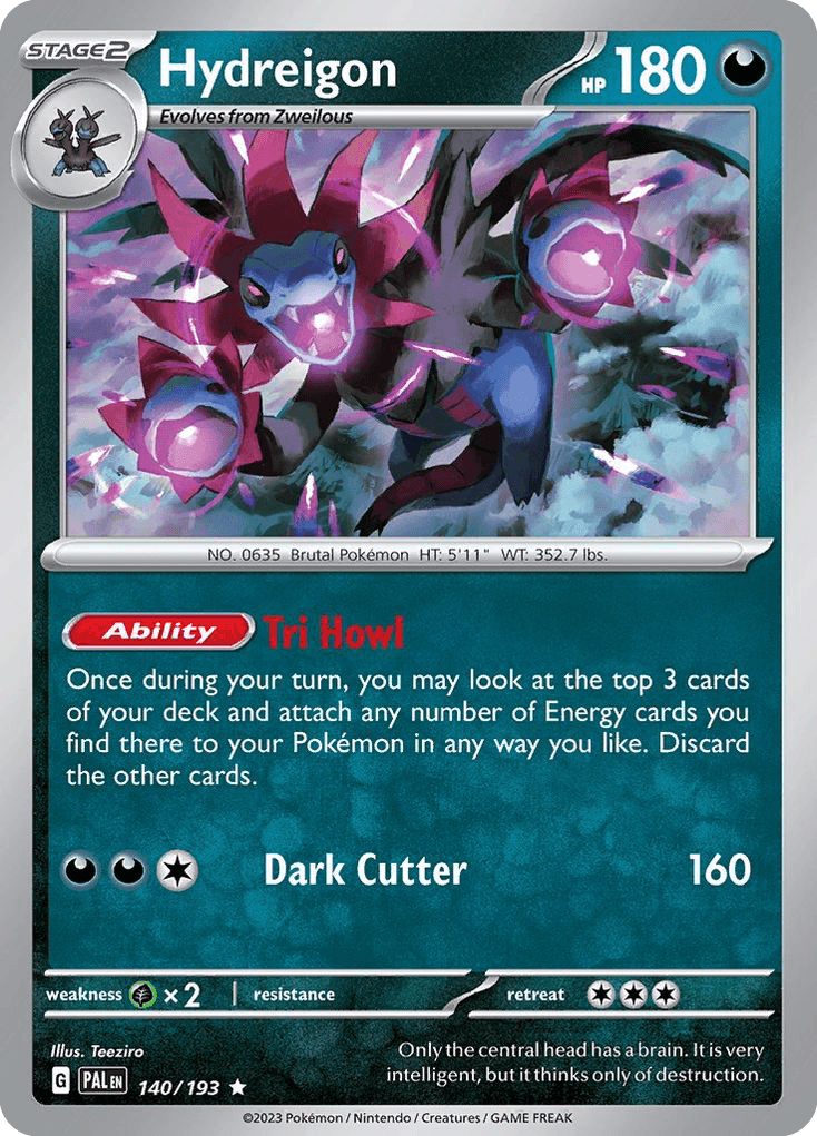 Hydreigon (Cosmos Holo) — Blister Exclusives Pokémon TCG card by Teeziro