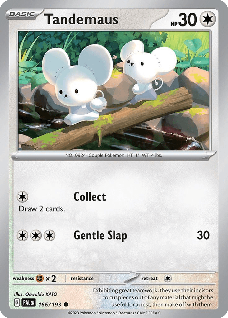 Tandemaus - 166/193 — SV02: Paldea Evolved Pokémon TCG card by Oswaldo KATO