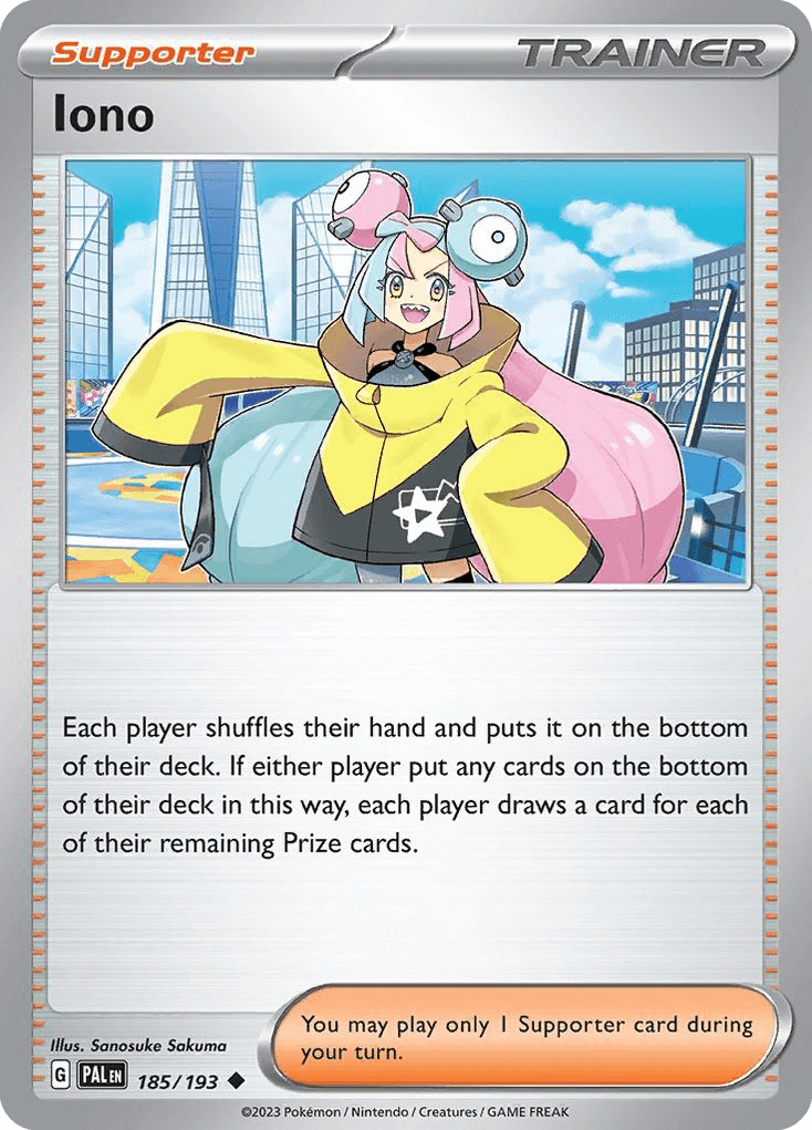 Iono — Prize Pack Series Cards Pokémon TCG card by Sanosuke Sakuma