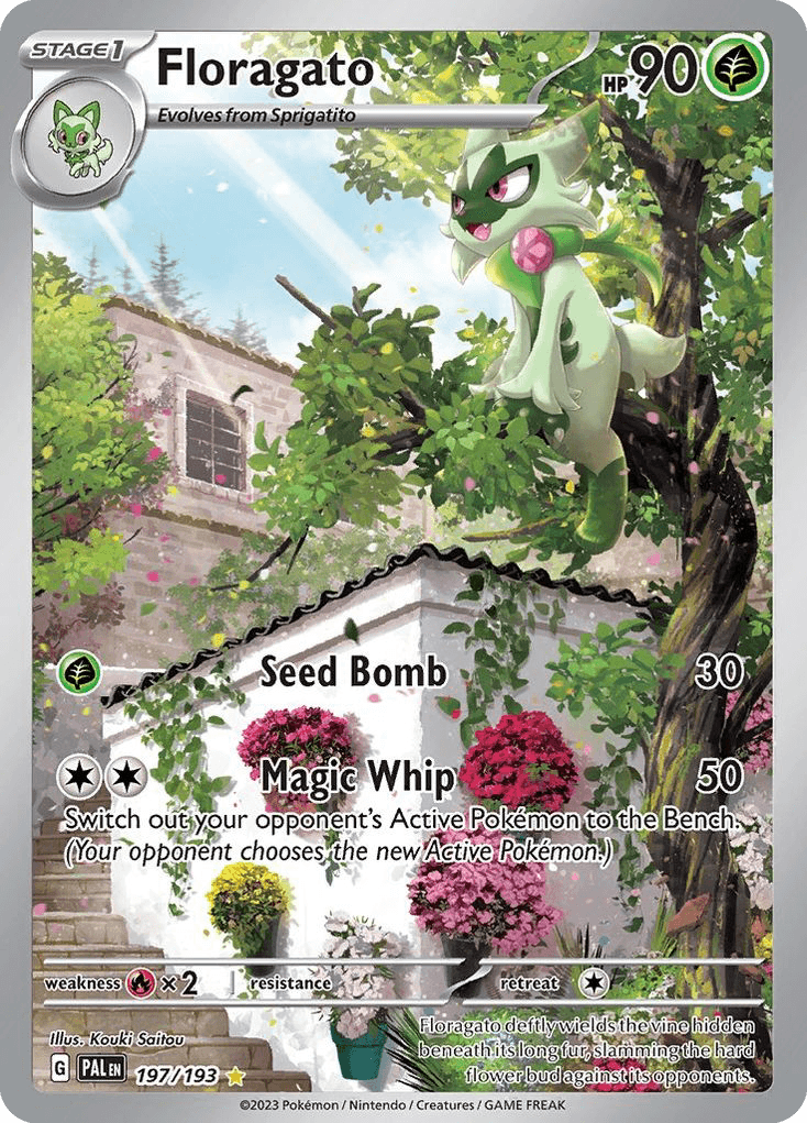 Floragato - 197/193 — SV02: Paldea Evolved Pokémon TCG card by Kouki Saitou
