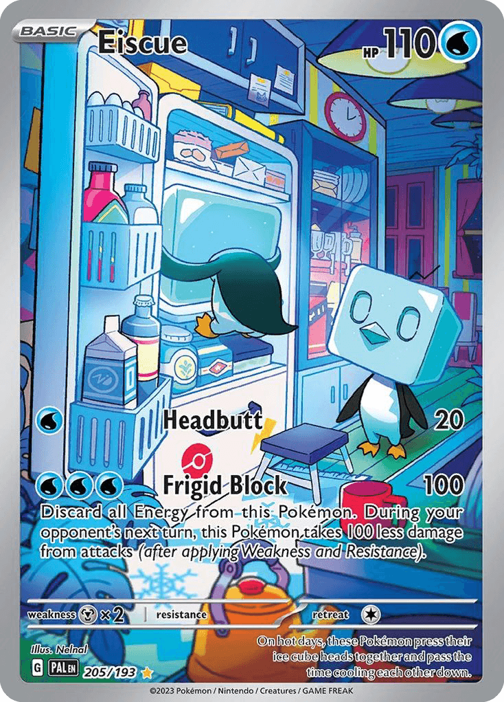 Eiscue - 205/193 — SV02: Paldea Evolved Pokémon TCG card by Nelnal