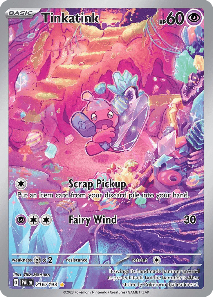 Tinkatink - 216/193 — SV02: Paldea Evolved Pokémon TCG card by Tika Matsuno