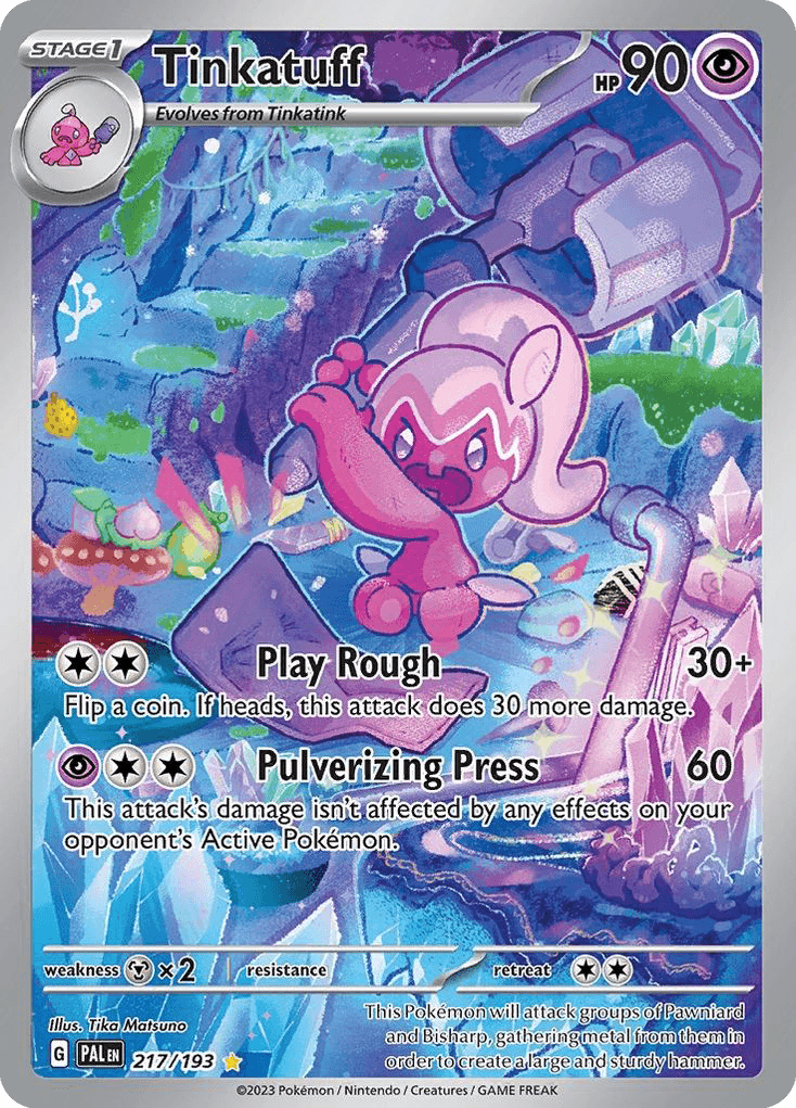 Tinkatuff - 217/193 — SV02: Paldea Evolved Pokémon TCG card by Tika Matsuno