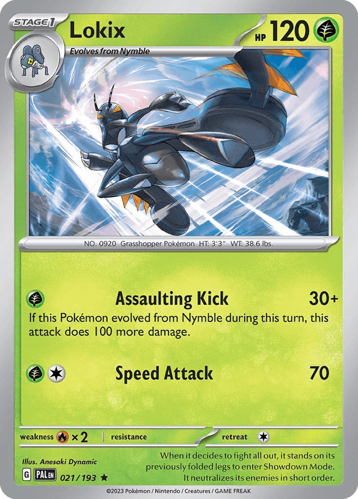 Lokix — SV02: Paldea Evolved Pokémon TCG card by Anesaki Dynamic