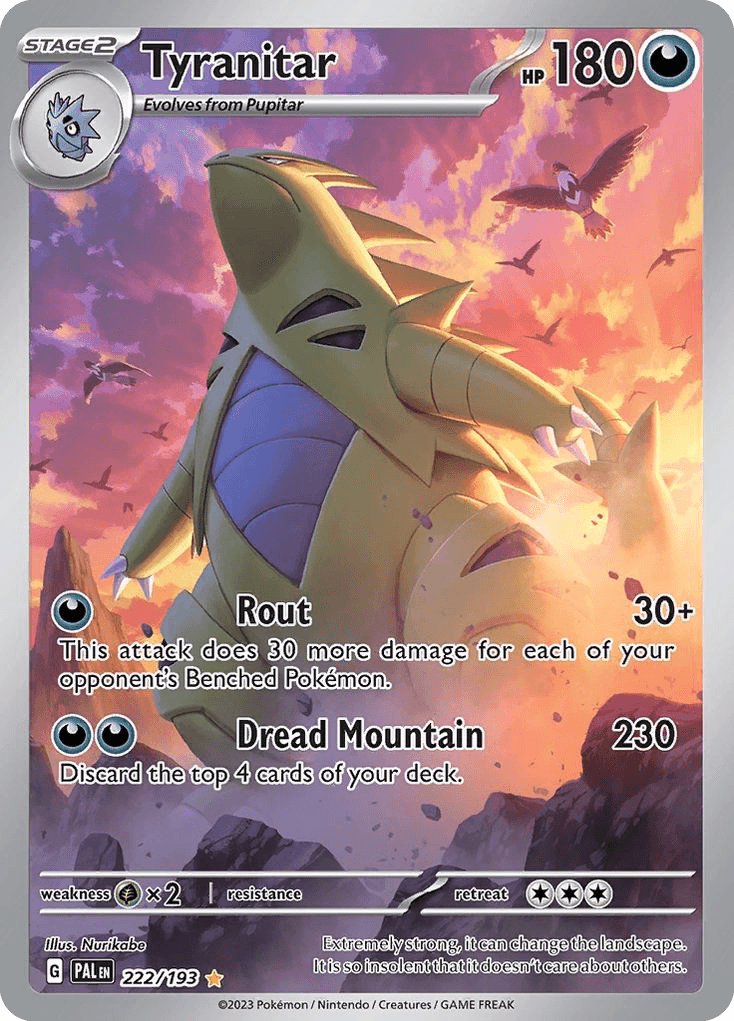 Tyranitar - 222/193 — Pokémon TCG card