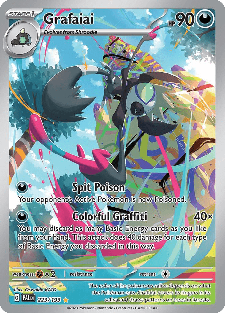Grafaiai - 223/193 — SV02: Paldea Evolved Pokémon TCG card by Oswaldo KATO