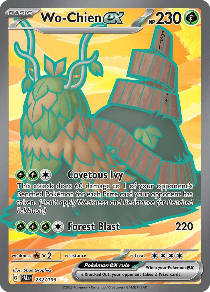 Wo-Chien ex - 232/193 — SV02: Paldea Evolved Pokémon TCG card by 5ban Graphics