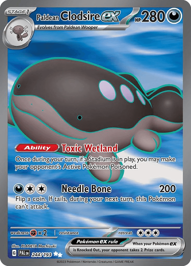 Paldean Clodsire ex - 244/193 — SV02: Paldea Evolved Pokémon TCG card by PLANETA Mochizuki