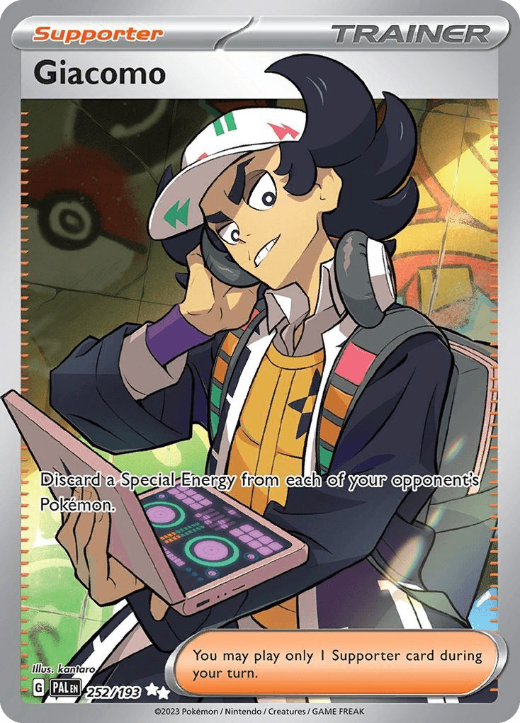 Giacomo - 252/193 — SV02: Paldea Evolved Pokémon TCG card by kantaro