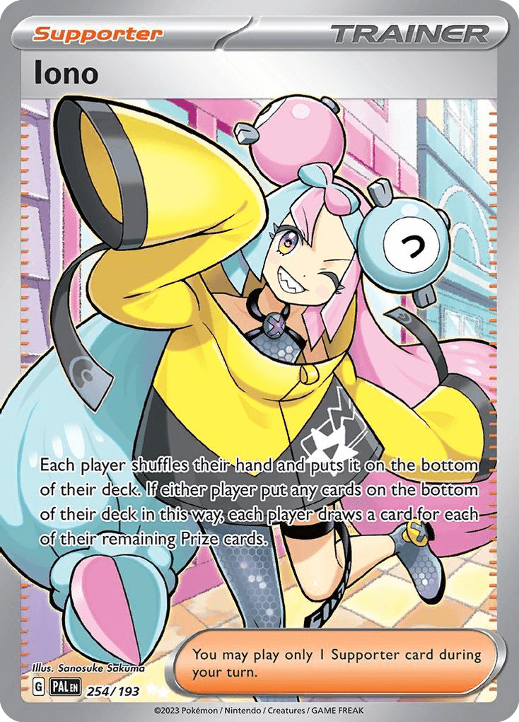 Iono - 254/193 — SV02: Paldea Evolved Pokémon TCG card by Sanosuke Sakuma