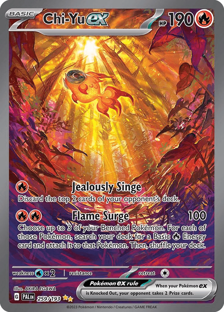 Chi-Yu ex - 259/193 — SV02: Paldea Evolved Pokémon TCG card by AKIRA EGAWA