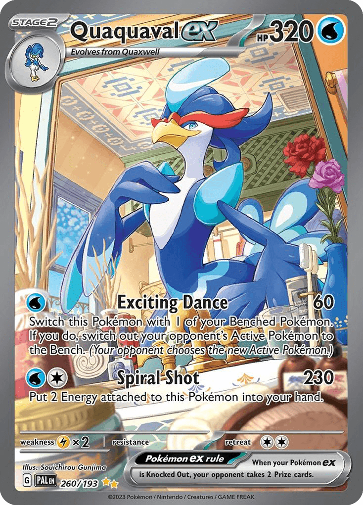 Quaquaval ex - 260/193 — SV02: Paldea Evolved Pokémon TCG card by Souichirou Gunjima