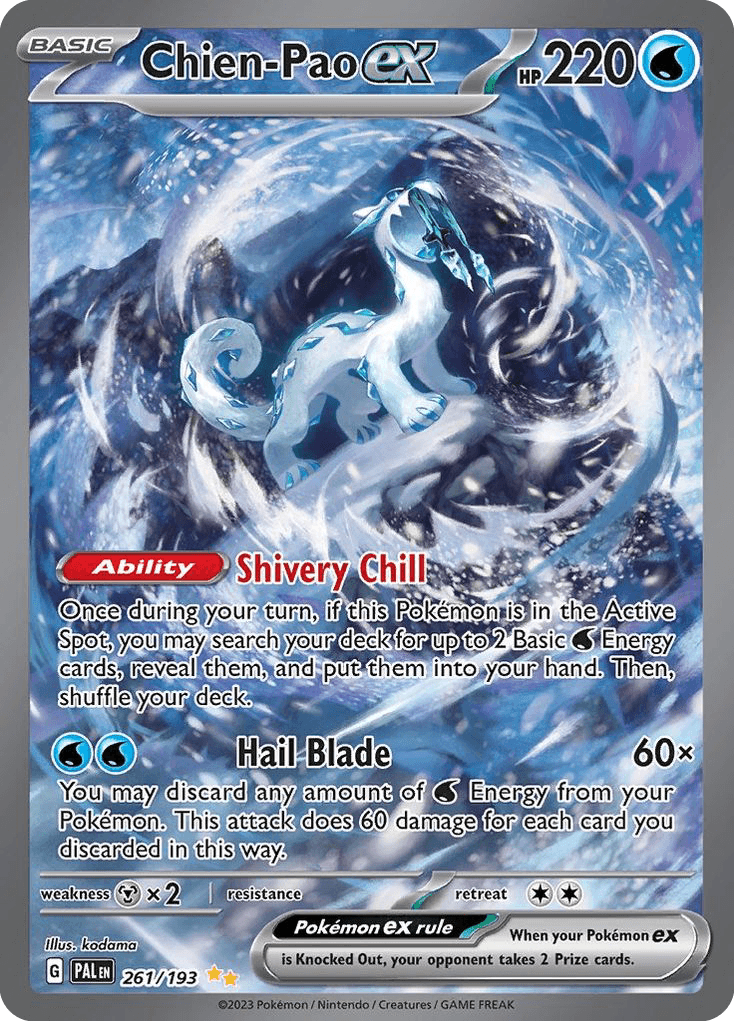 Chien-Pao ex - 261/193 — SV02: Paldea Evolved Pokémon TCG card by kodama