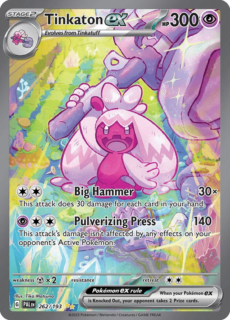 Tinkaton ex - 262/193 — Pokémon TCG card