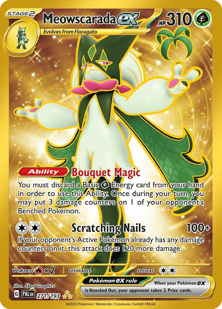 Meowscarada ex - 271/193 — SV02: Paldea Evolved Pokémon TCG card by 5ban Graphics