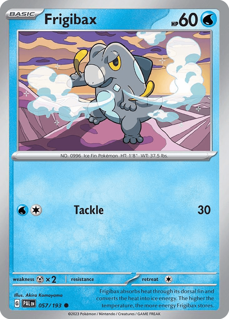 Frigibax - 057/193 — SV02: Paldea Evolved Pokémon TCG card by Akira Komayama
