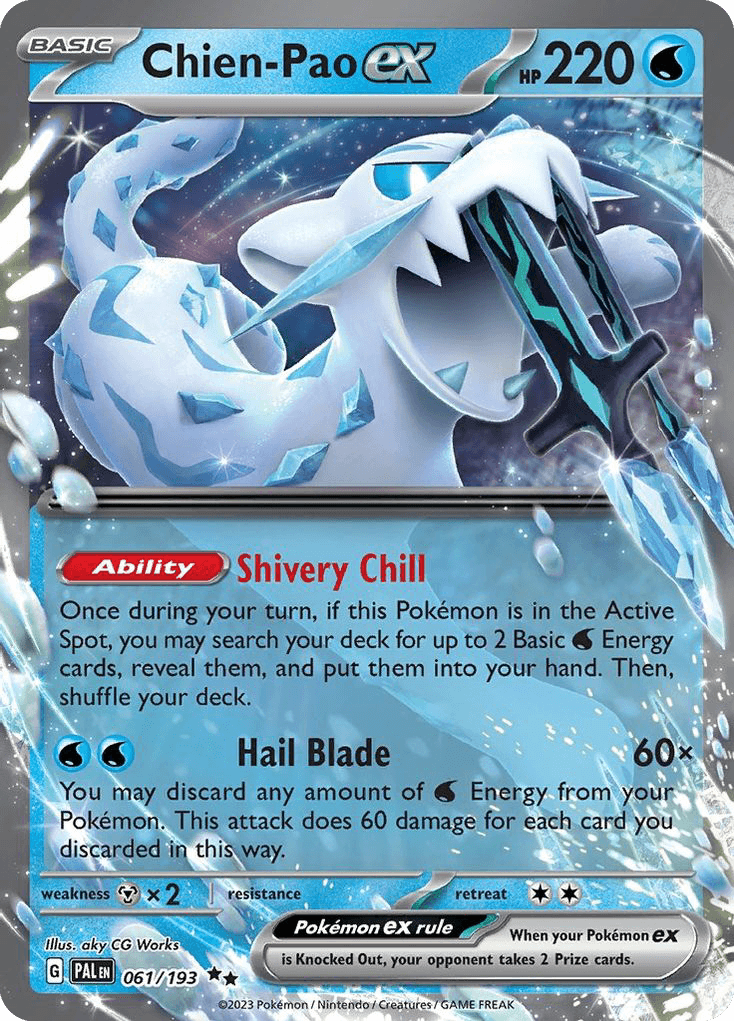 Chien-Pao ex — Prize Pack Series Cards Pokémon TCG card by aky CG Works