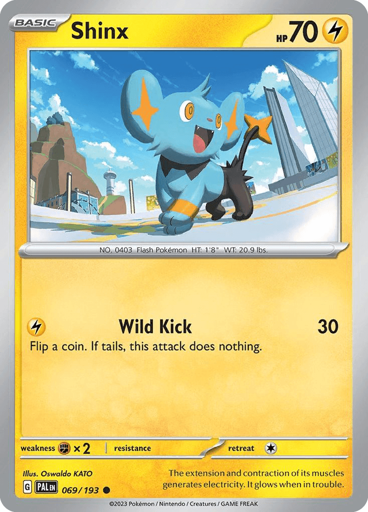 Shinx - 069/193 — SV02: Paldea Evolved Pokémon TCG card by Oswaldo KATO