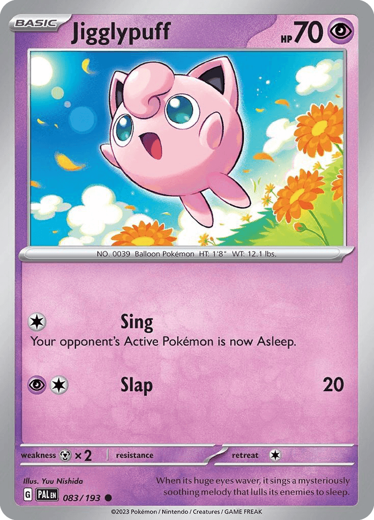 Jigglypuff — SV02: Paldea Evolved Pokémon TCG card by Yuu Nishida