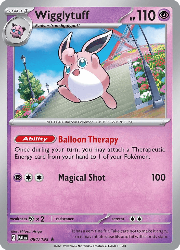 Wigglytuff — SV02: Paldea Evolved Pokémon TCG card by Hitoshi Ariga
