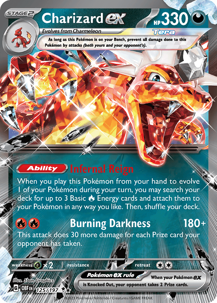 Charizard ex — Prize Pack Series Cards Pokémon TCG card by 5ban Graphics