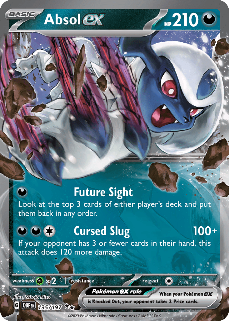 Absol ex - 135/197 — SV03: Obsidian Flames Pokémon TCG card by Nisota Niso