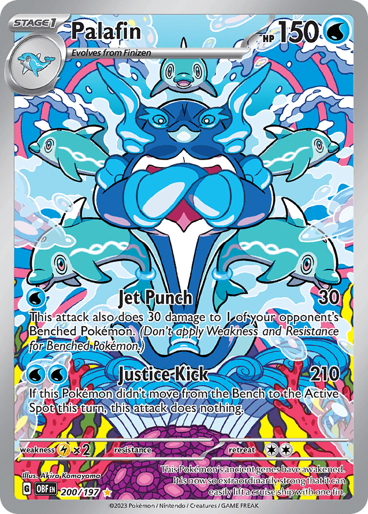 Palafin - 200/197 — SV03: Obsidian Flames Pokémon TCG card by Akira Komayama