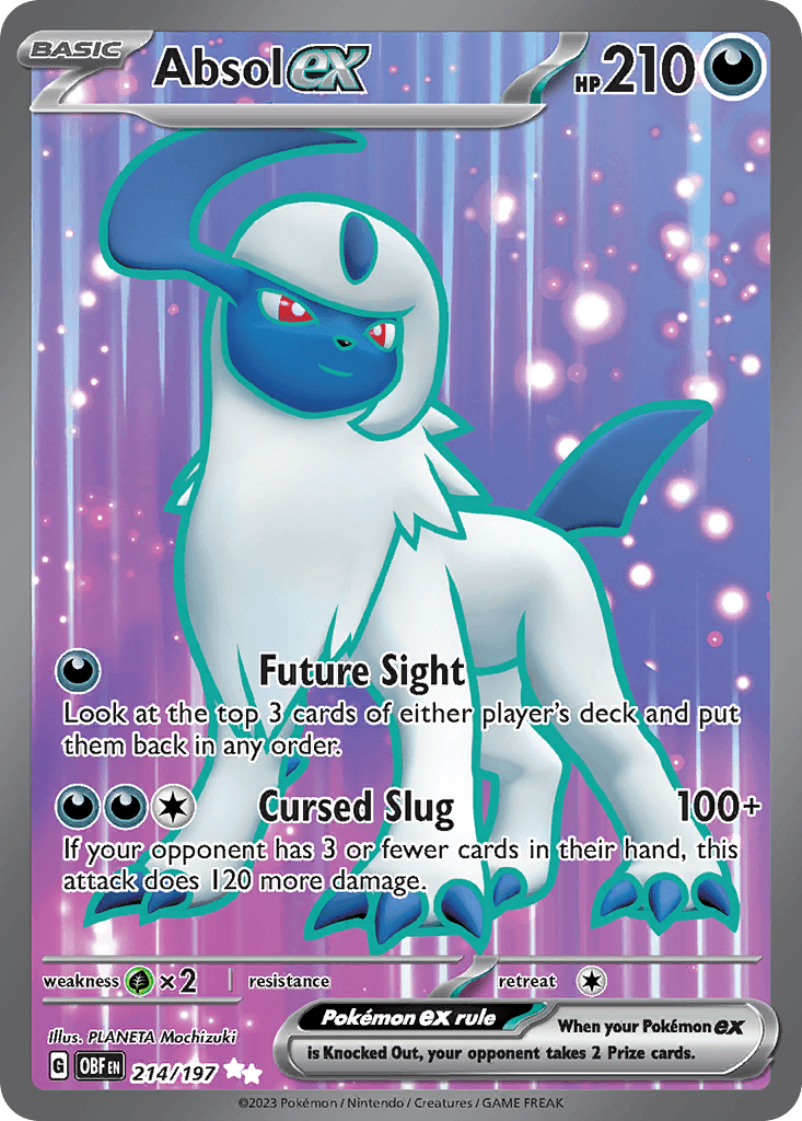 Absol ex - 214/197 — SV03: Obsidian Flames Pokémon TCG card by PLANETA Mochizuki