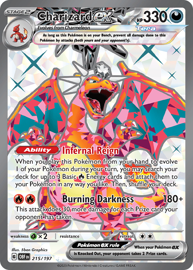 Charizard ex - 215/197 — Pokémon TCG card
